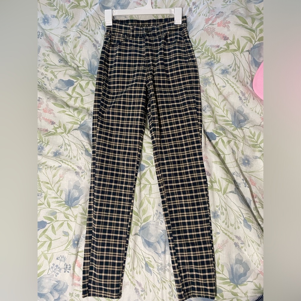 Plaid American eagle jeans